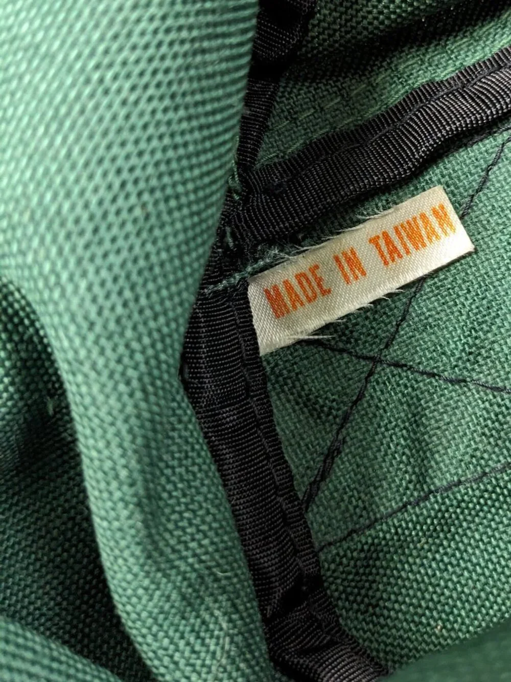 Vintage 90s Eddie Bauer Duffle Bag Canvas Double Strap Green Gym Travel 29L